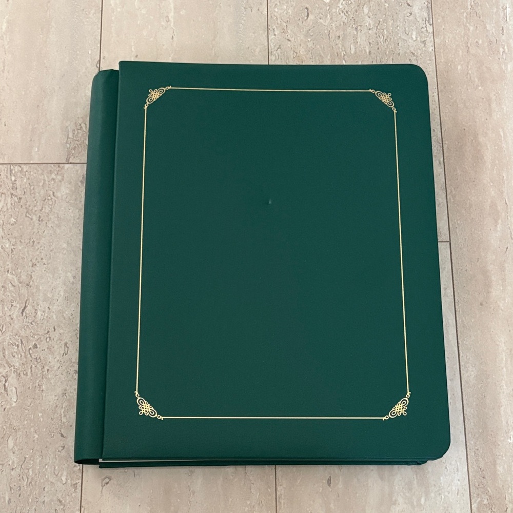 NWOT Creative Memories 12"x8" Scrapbook Forest Green